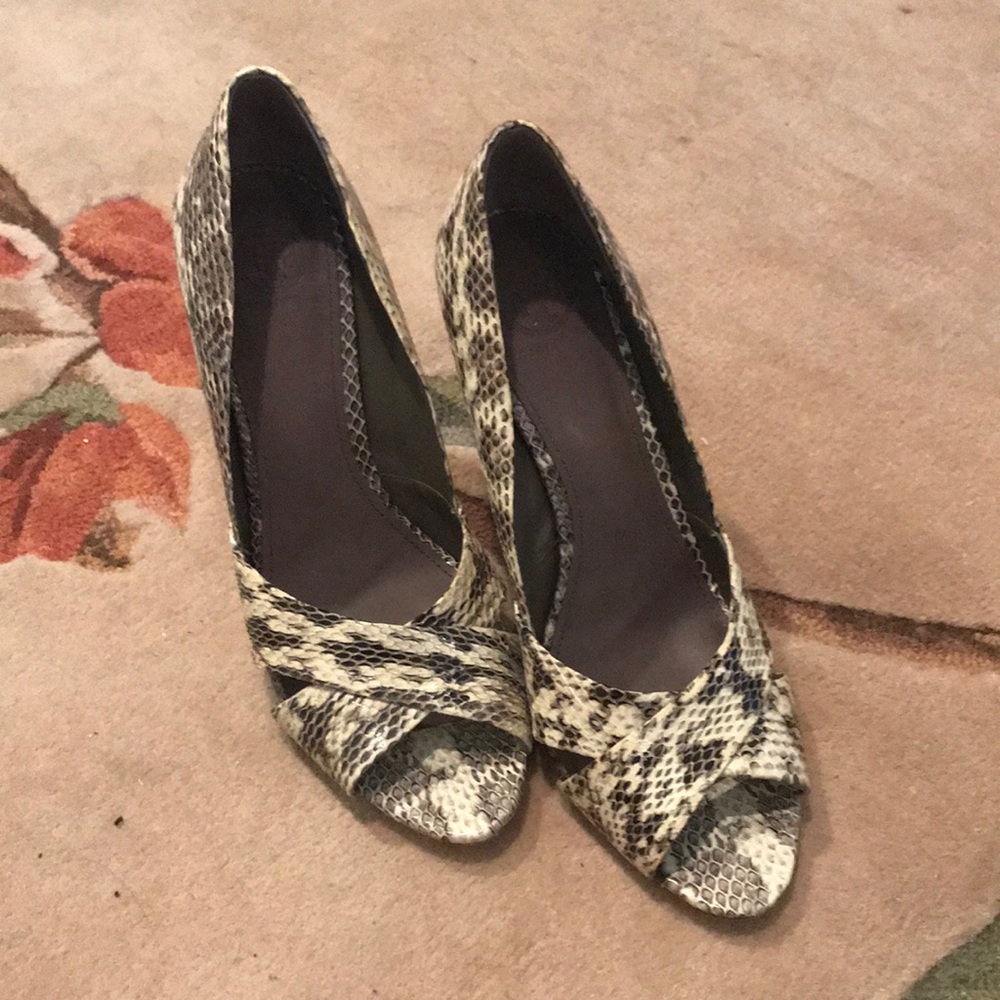 Tory Burch Snake Skin Pumps Size 9 1/2